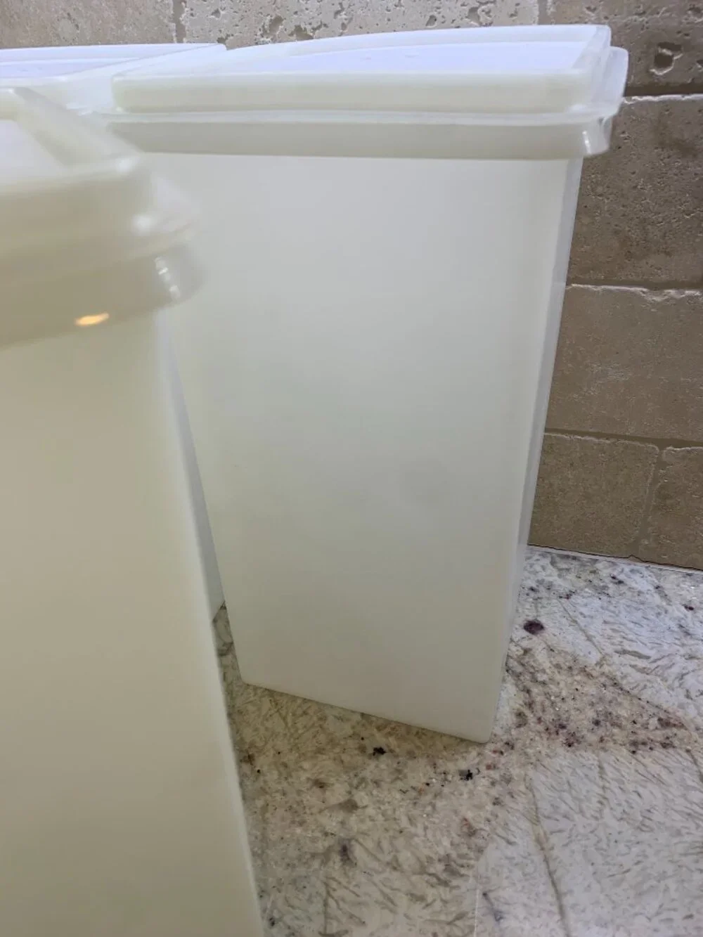Tupperware Tall Square Saltine Cracker Keeper Set of 3